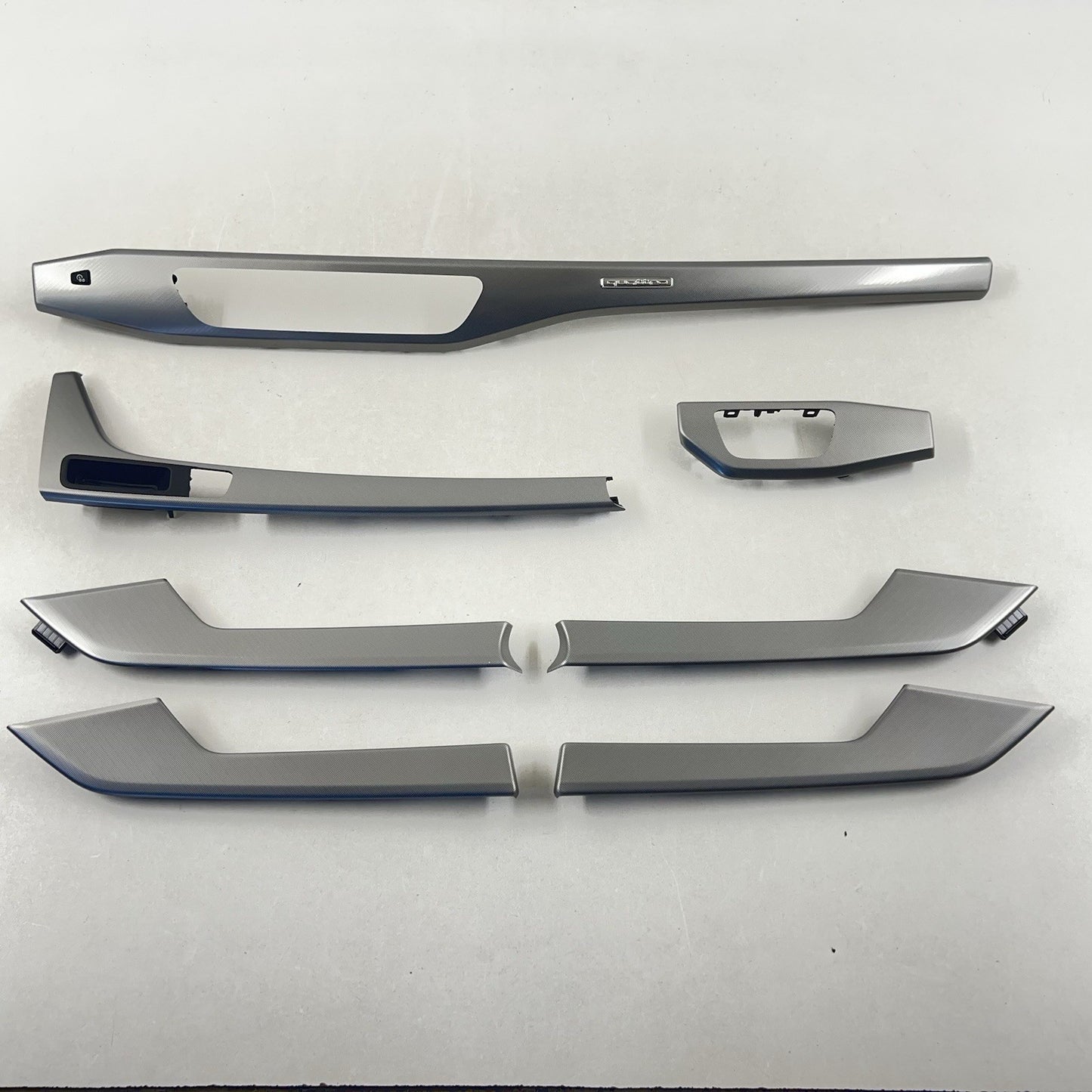 17-24 AUDI A4 INTERIOR TRIM SET DASHBOARD AND DOOR PANEL TRIMS ELLIPSE GRAY OEM