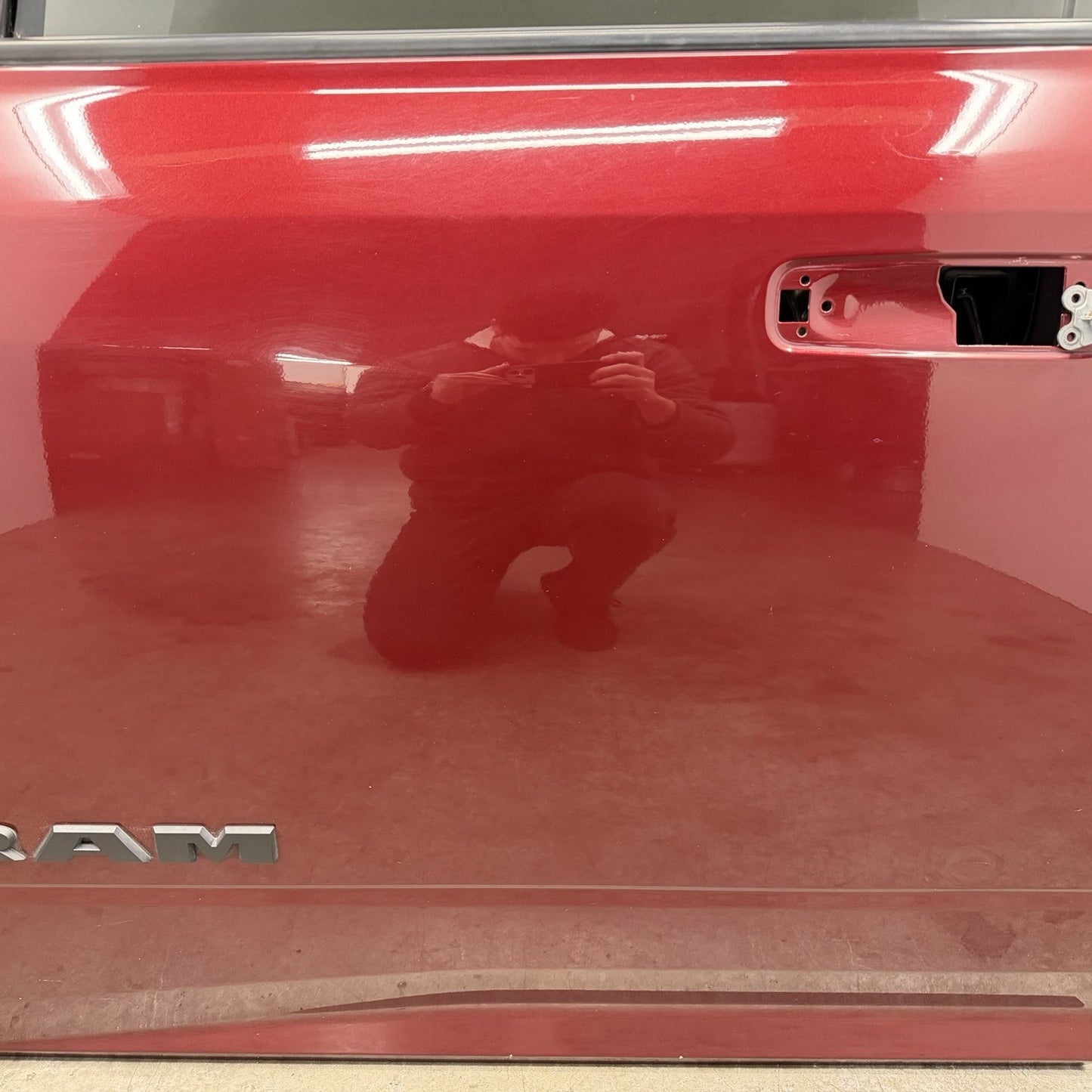 19-22 Ram 2500 3500 Crew Cab Left Front Door Shell Complete Acoustic Glass OEM