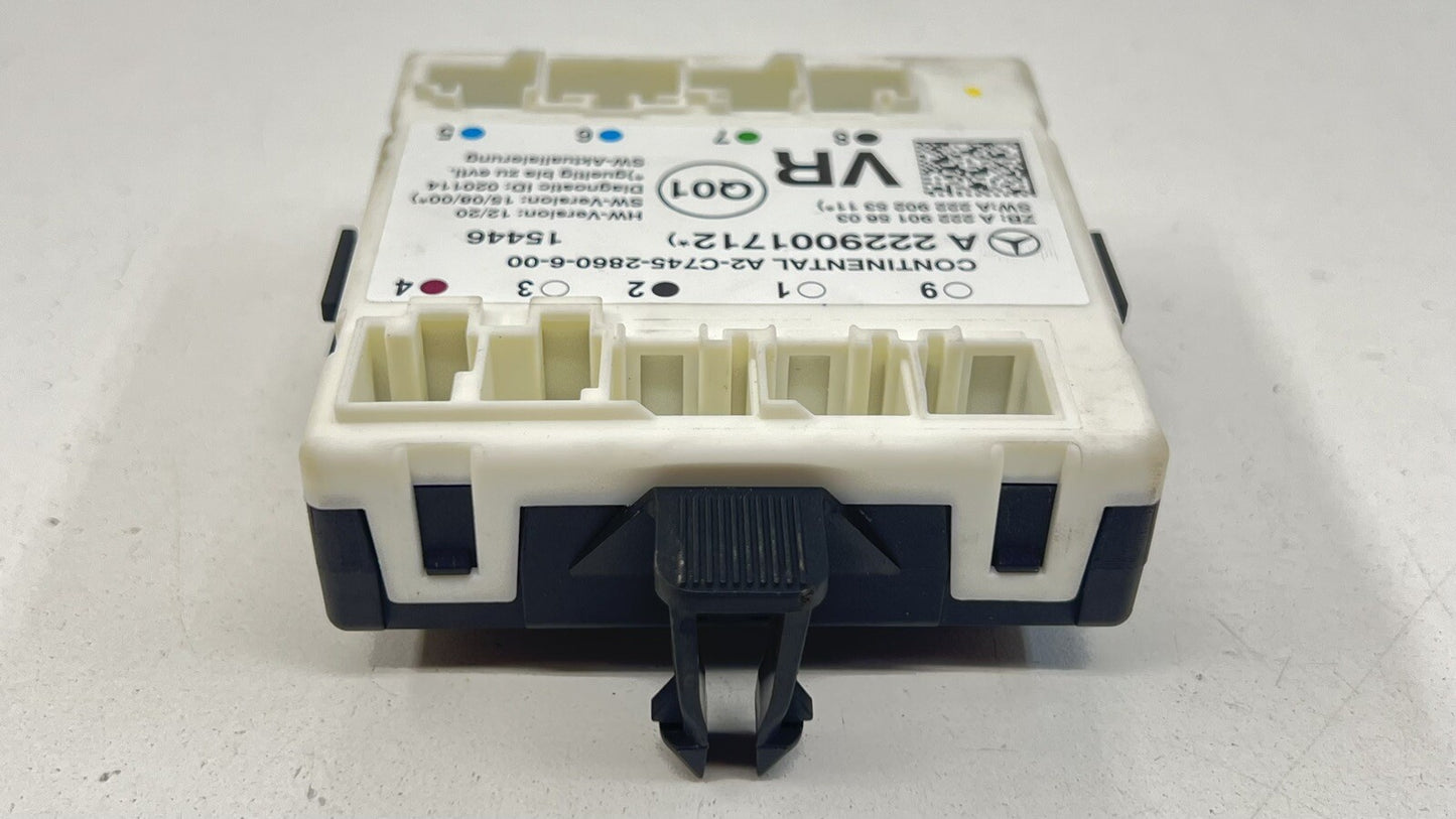 15-21 MERCEDES-BENZ C63S PASSENGER RIGHT FRONT DOOR CONTROL MODULE OEM