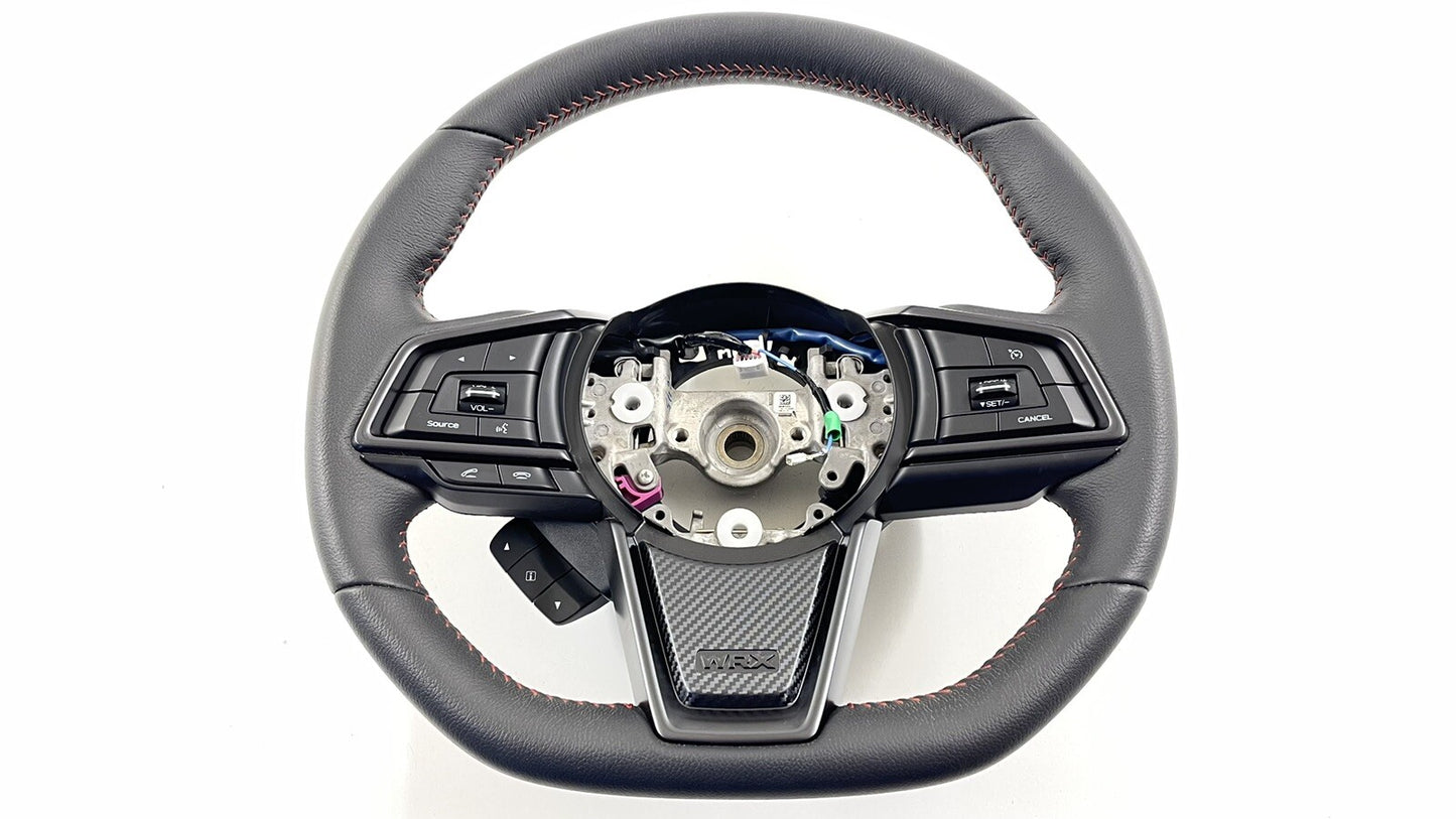 22-26 Subaru WRX Driver Steering Wheel Leather Black OEM