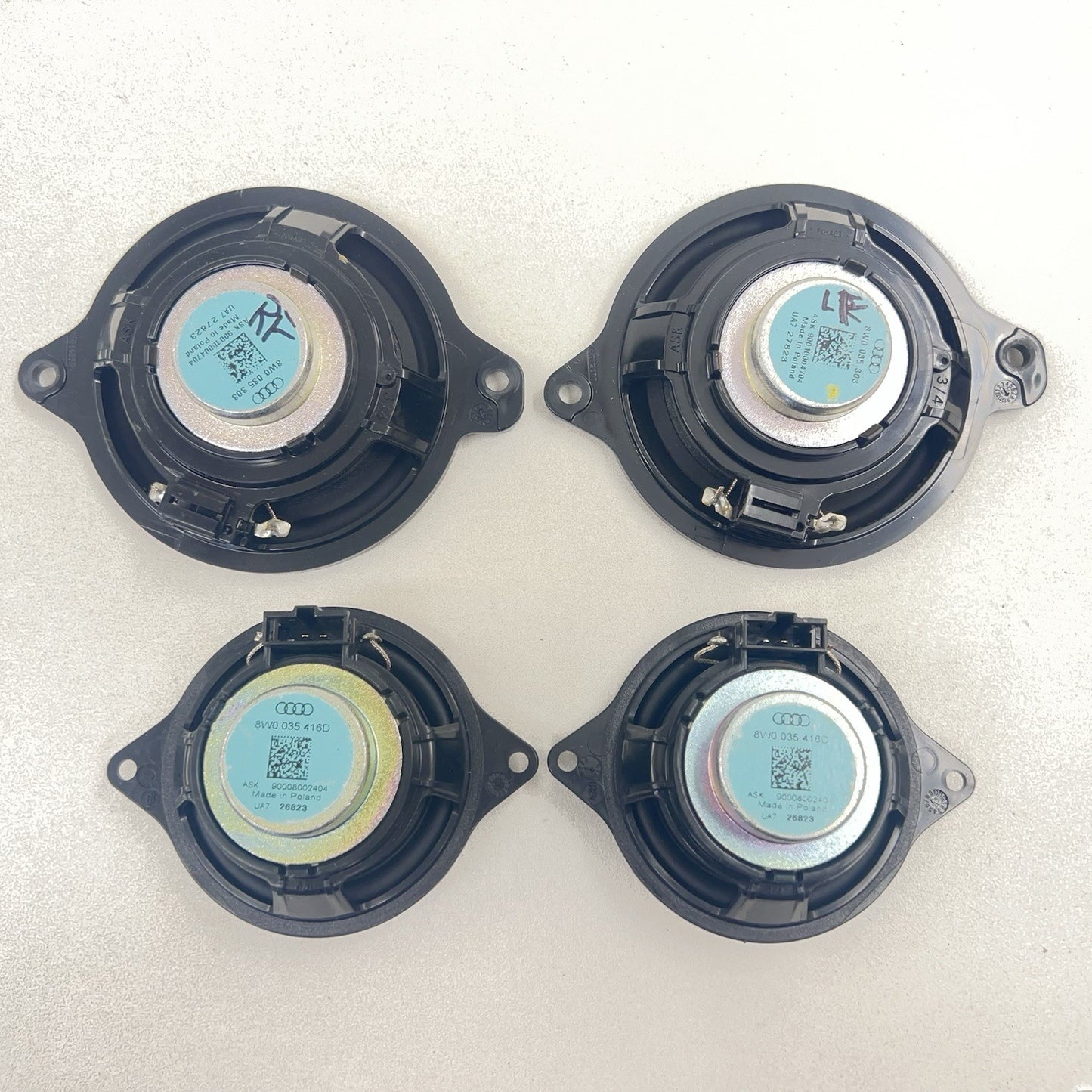 17-24 AUDI A4 S4 BANG & OLUFSEN B&O AUDIO SPEAKER TWEETER WOOFER SET OEM