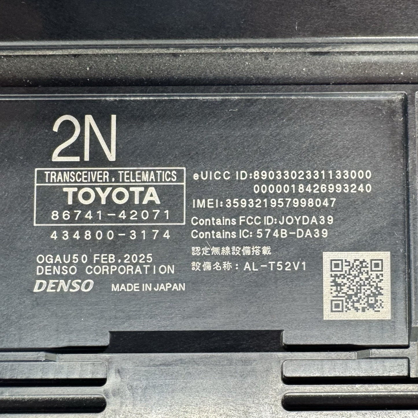 21-26 Lexus IS300 IS350 IS500 Telematic Communication Control Module OEM