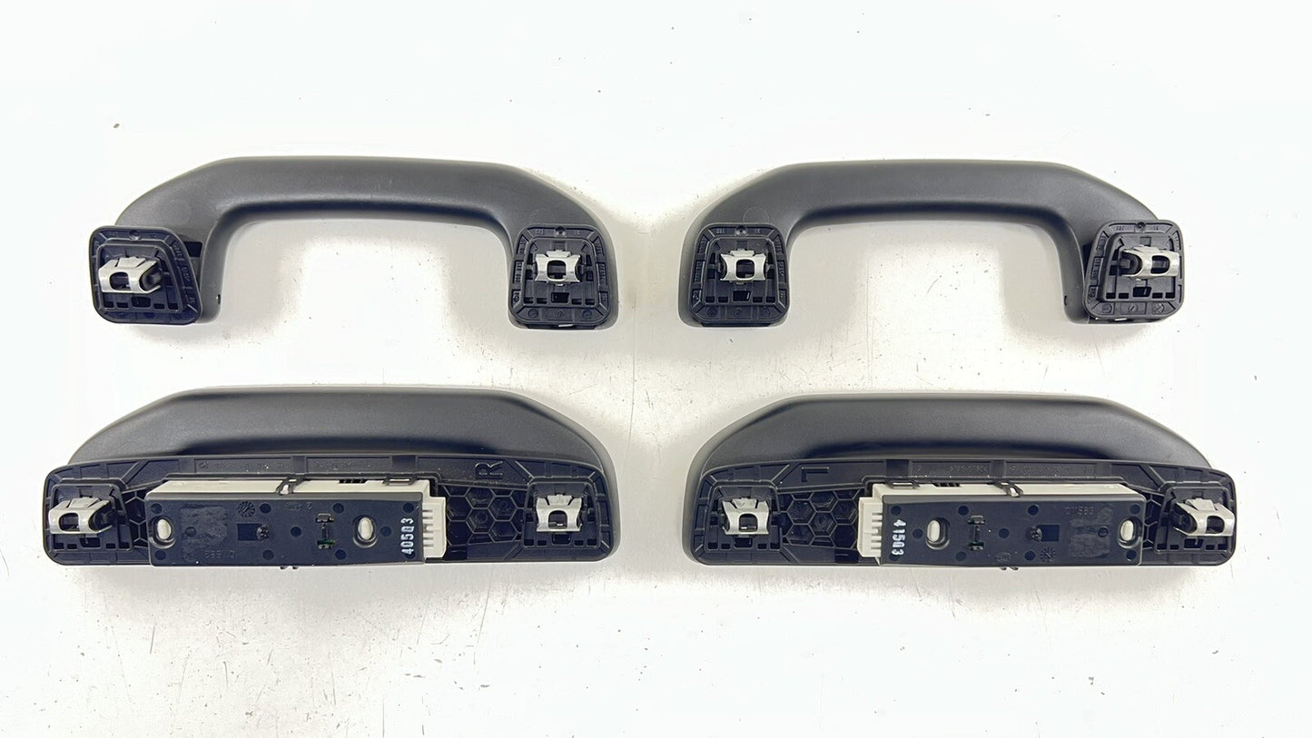 15-21 MERCEDES-BENZ C63S W205 INTERIOR HEADLINER ROOF GRAB HANDLE SET BLACK OEM