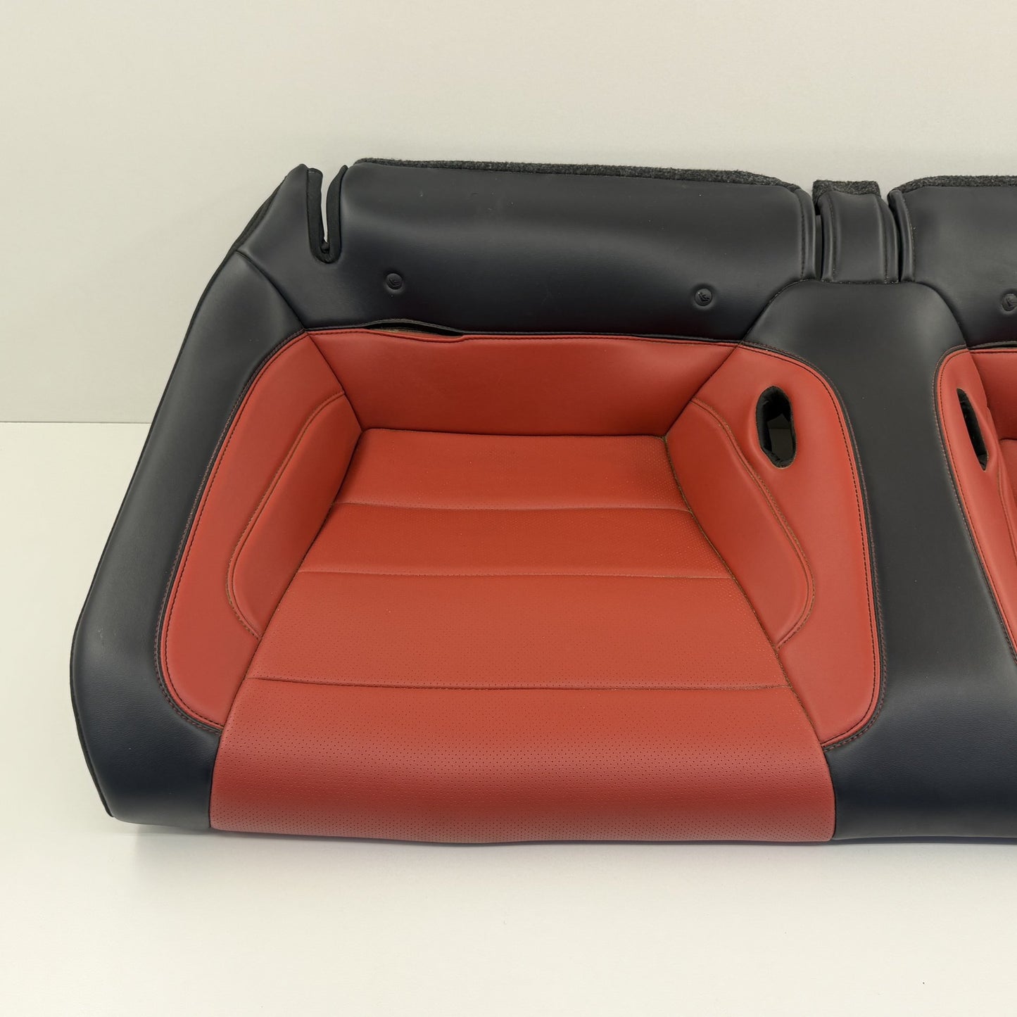 2015-2023 Ford Mustang GT Coupe Rear Seat Set Upper Lower Cushion Red Line OEM