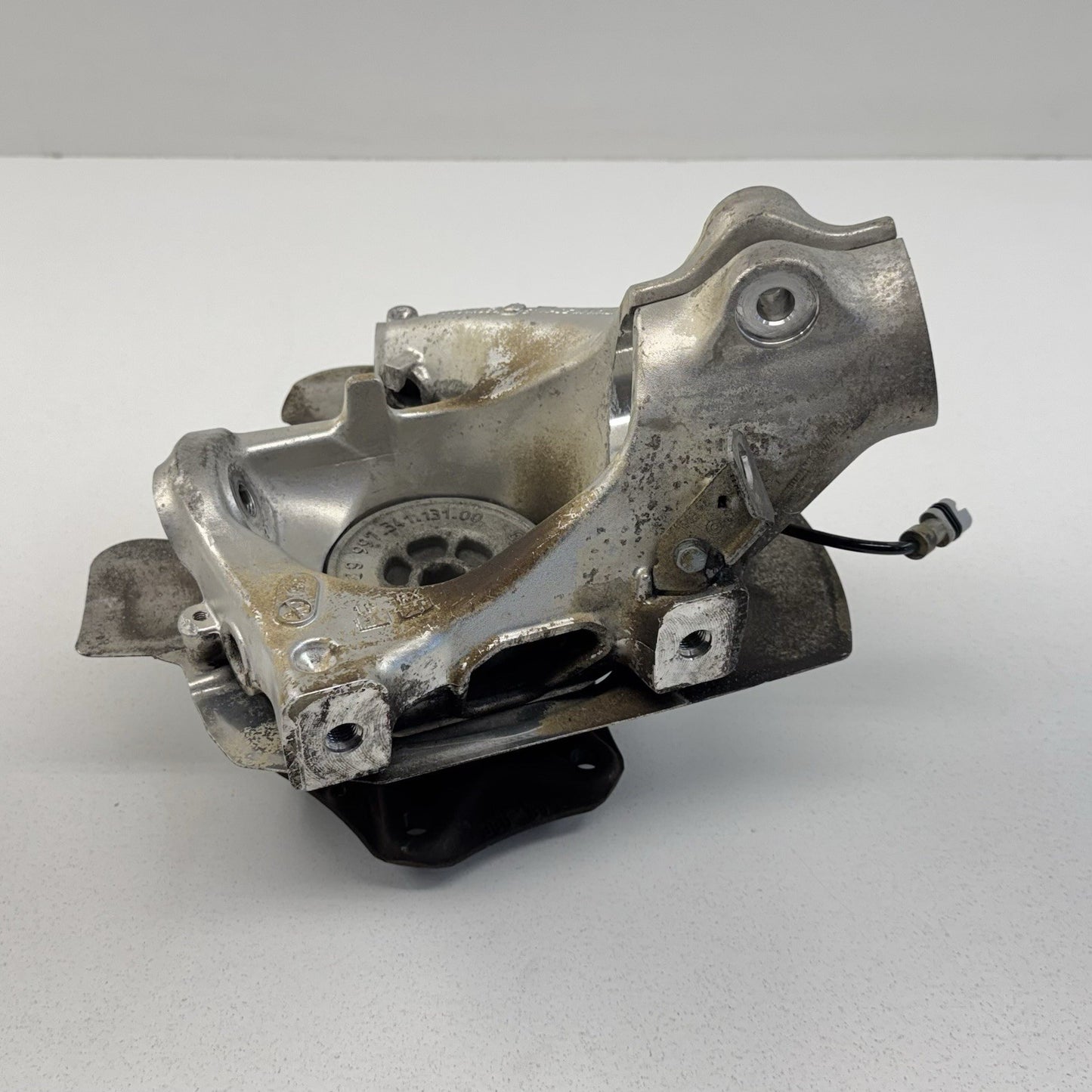 05-12 Porsche Boxster Cayman 987 Right Front Knuckle Hub W/ Control Arm Set OEM