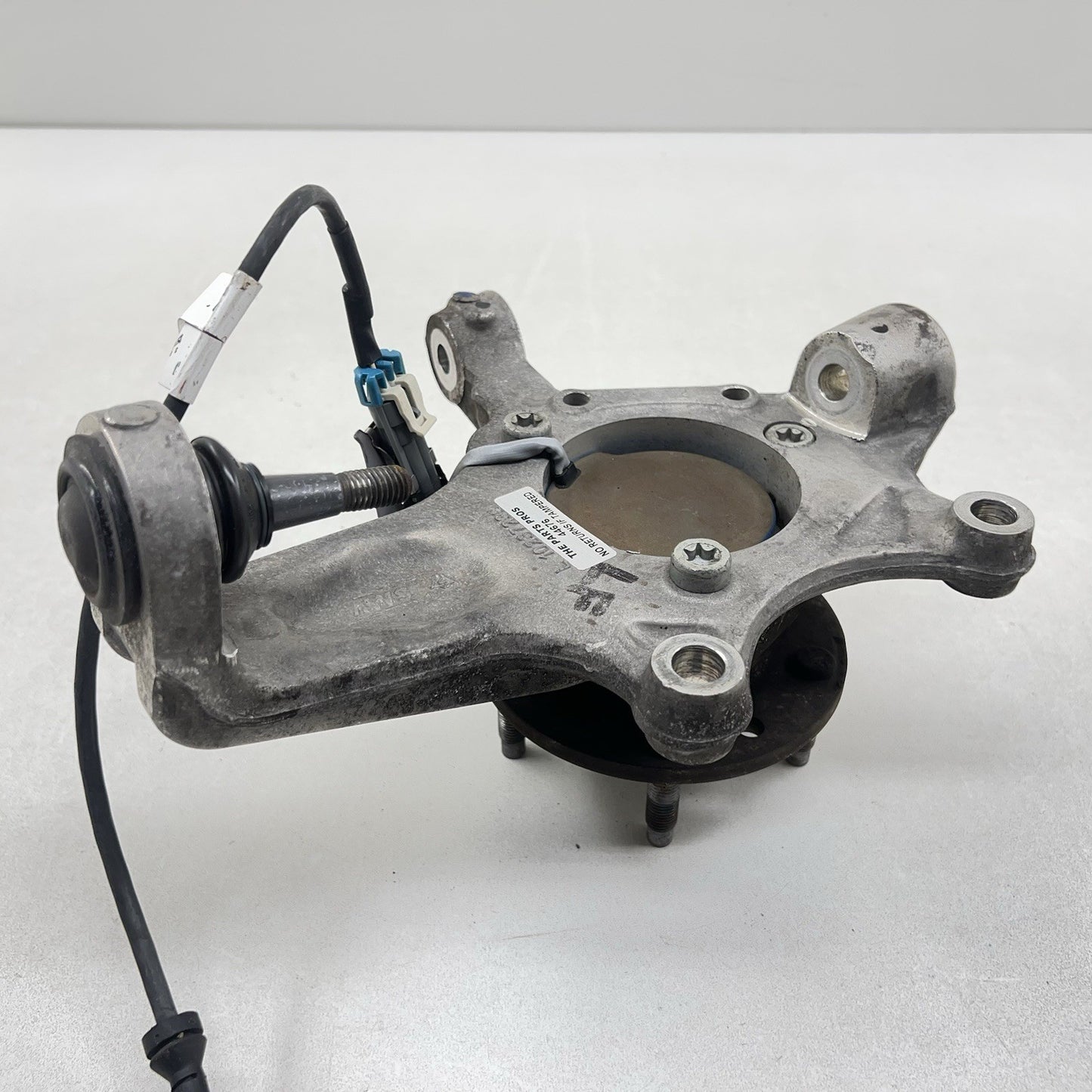 01-04 CORVETTE C5 Z06 LEFT FRONT SPINDLE KNUCKLE HUB WITH CONTROL ARM SET OEM