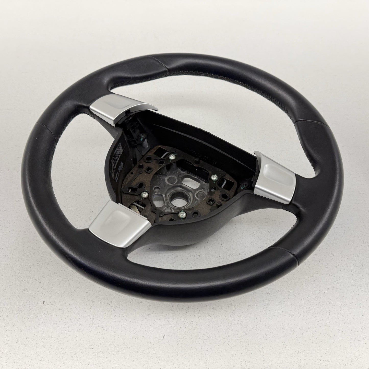05-08 Porsche 911 997 Manual Sport Driver Steering Wheel 3 Spoke Black OEM