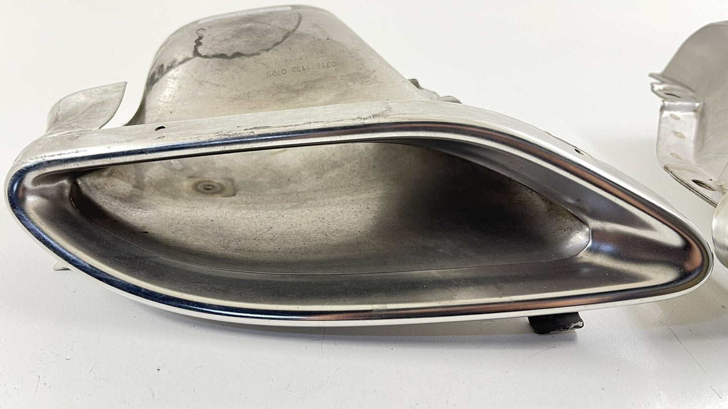 14-17 MERCEDES BENZ E550 W207 LEFT & RIGHT REAR MUFFLER EXHAUST TIP PAIR OEM