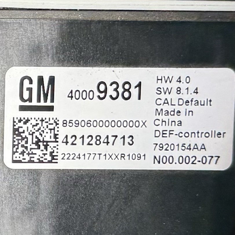 24-25 Silverado Sierra 2500 3500 Diesel Exhaust Fluid Def Tank With Pump OEM