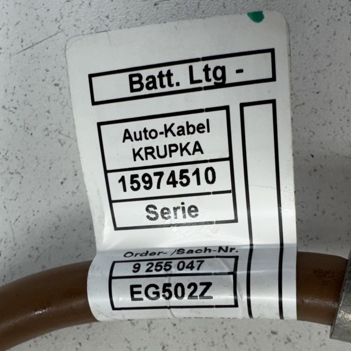 15-20 BMW F80 M3 Negative Battery Terminal End Link Cable 9255047 OEM