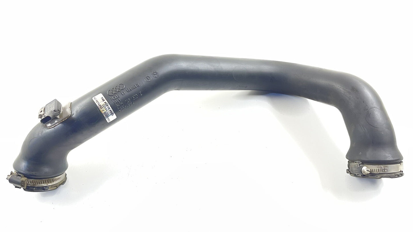18-21 AUDI S4 S5 LEFT INTERCOOLER AIR CHARGE PRESSURE PIPE TUBE HOSE OEM