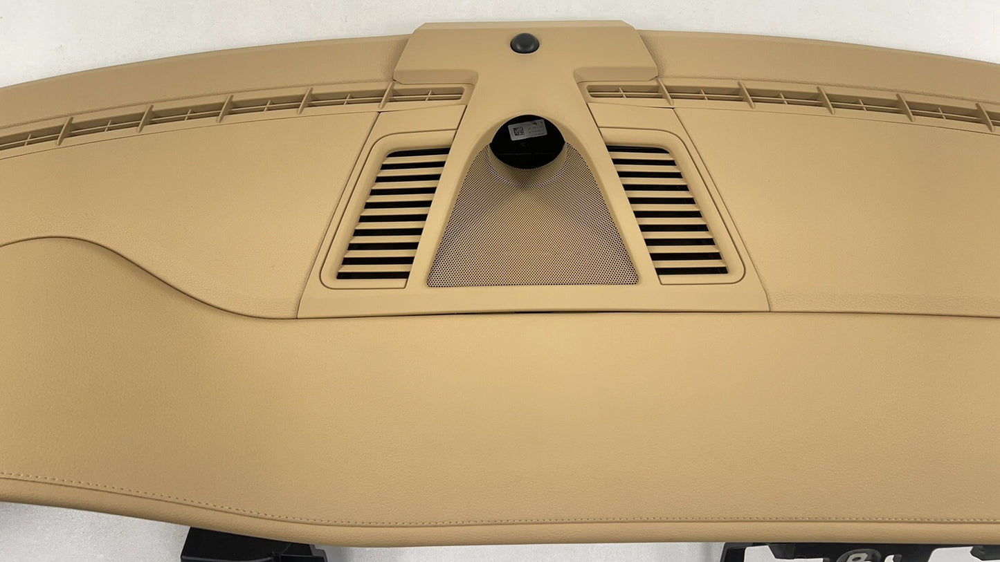 10-16 PORSCHE PANAMERA DASHBOARD INSTRUMENT PANEL COVER COMPLETE LUXOR BEIGE OEM