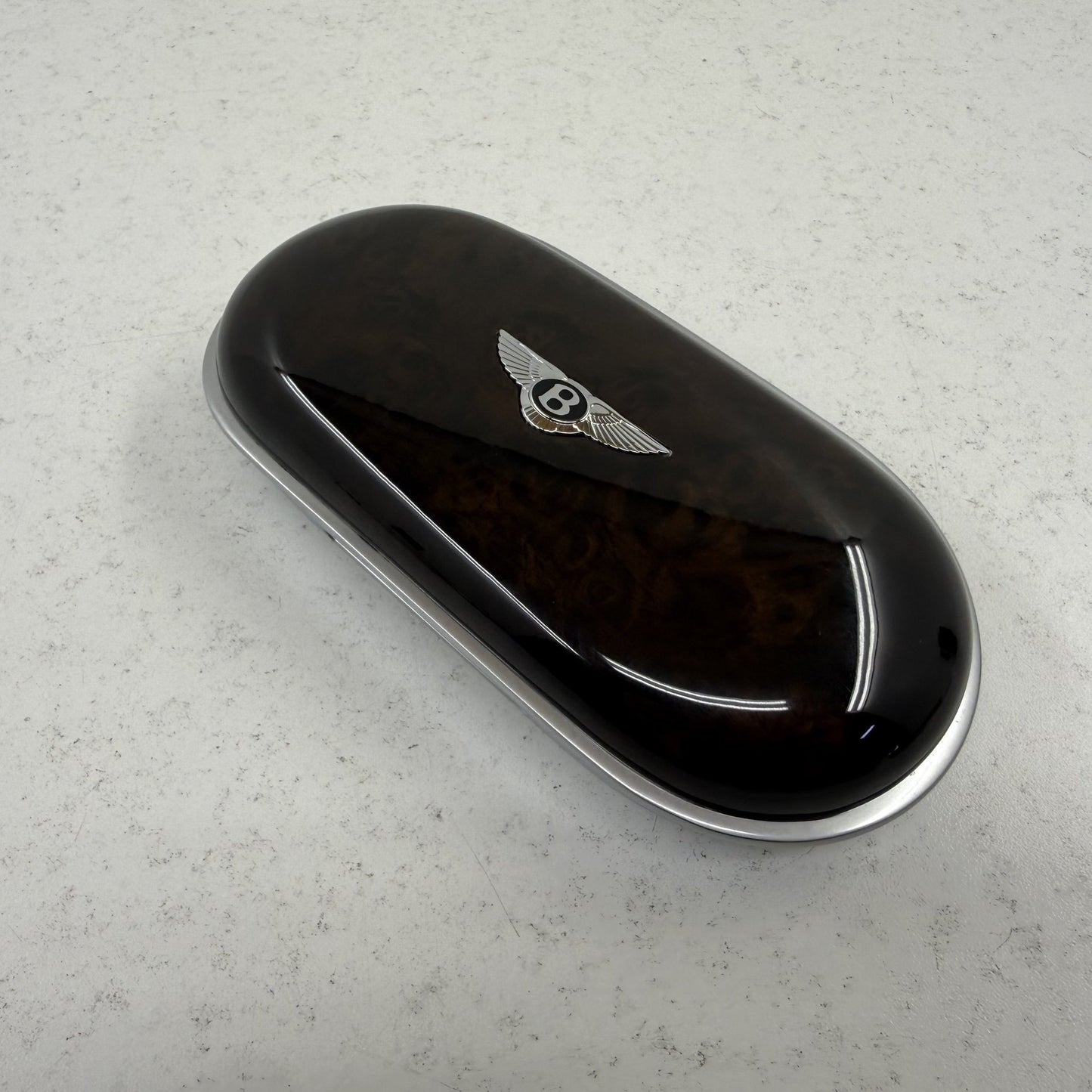 2014-2018 Bentley Flying Spur Sunglasses Case Dark Stained Burr Walnut OEM