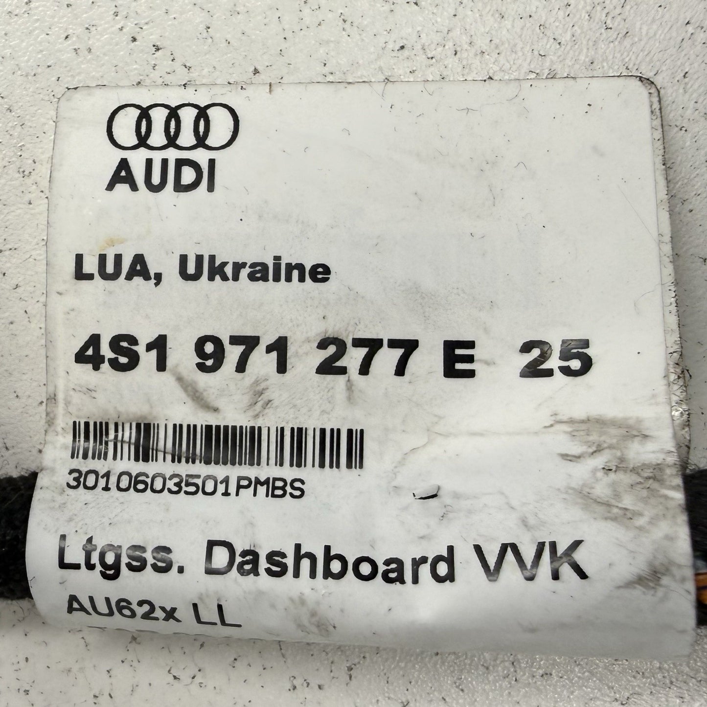17-23 Audi R8 Dashboard Dash Instrument Panel Wire Wiring Harness 4S1971277E OEM