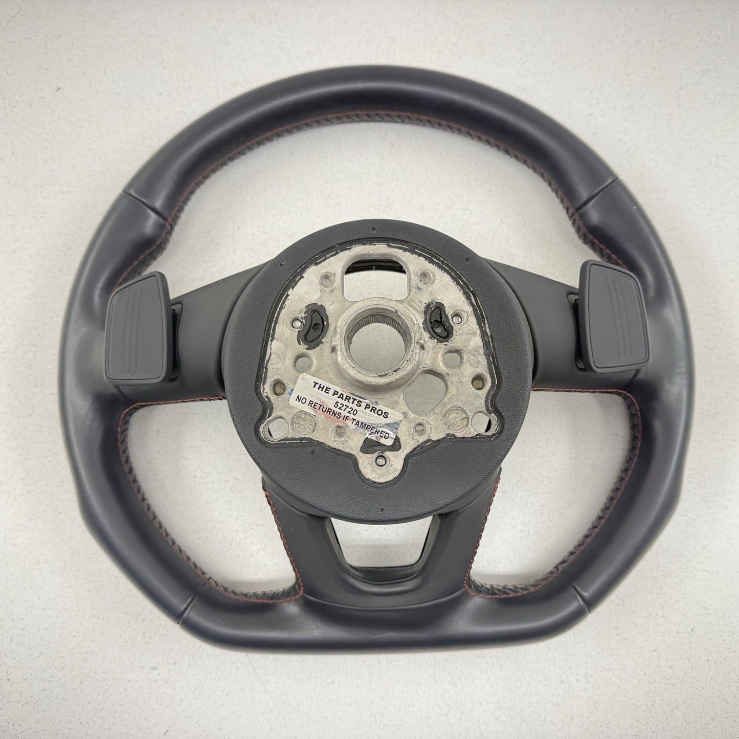 18-19 Audi A4 S4 A5 S5 Flat Bottom Steering Wheel W/ Paddle Shifters Black OEM