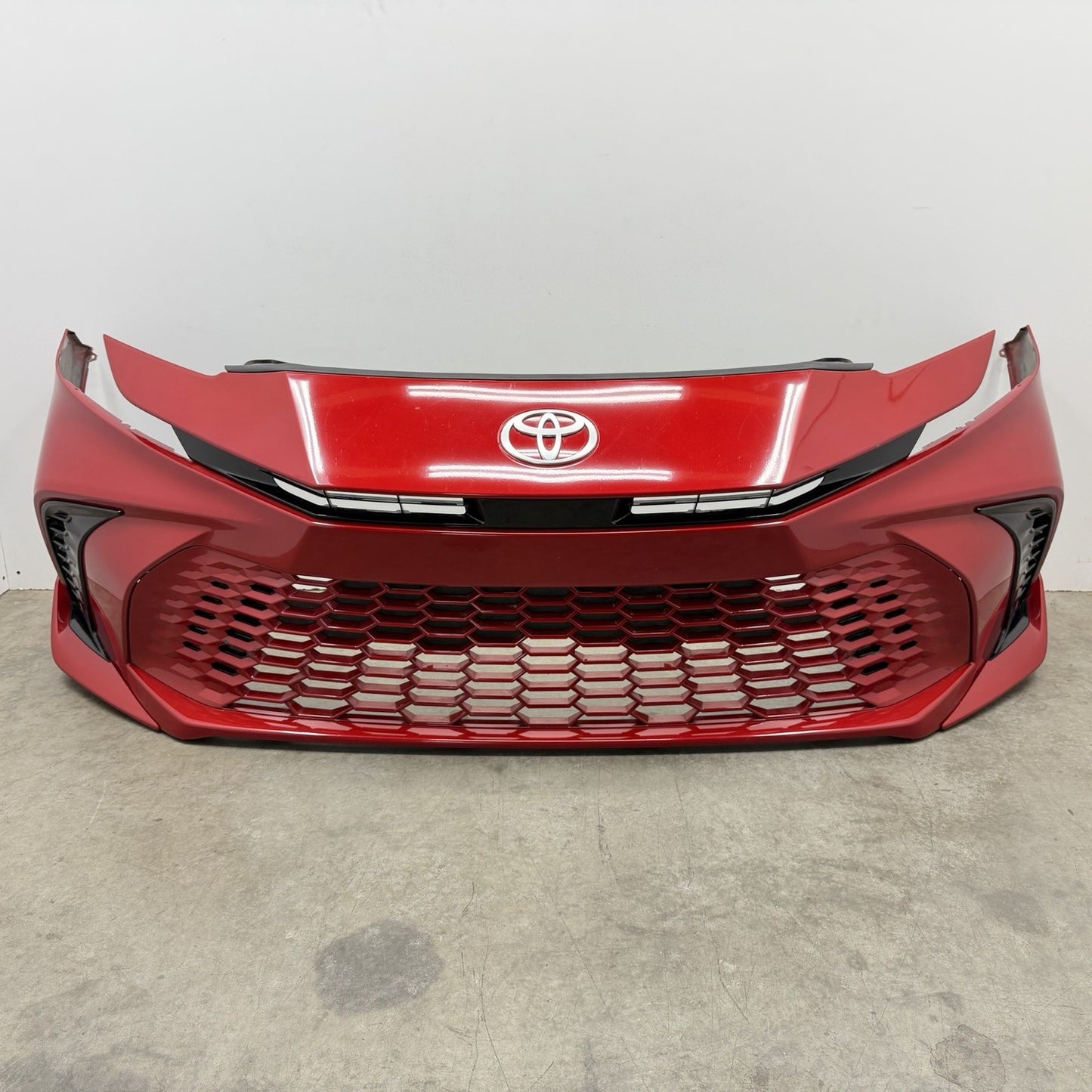25-26 Toyota Camry XSE Front Bumper Cover Complete With Grills Red OEM