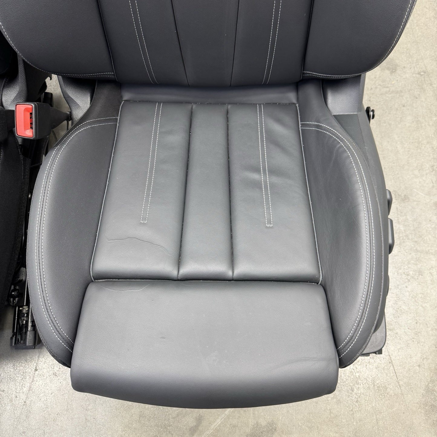 20-24 Audi A4 S-Line Bucket Seat Set Front & Rear Leather Black OEM