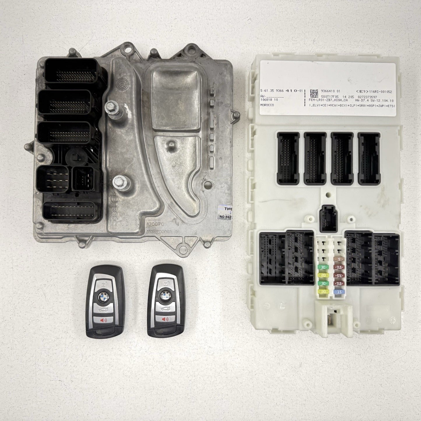 15-18 BMW F80 M3 S55 DME ECU Engine Control Unit BCM Module Key Set OEM
