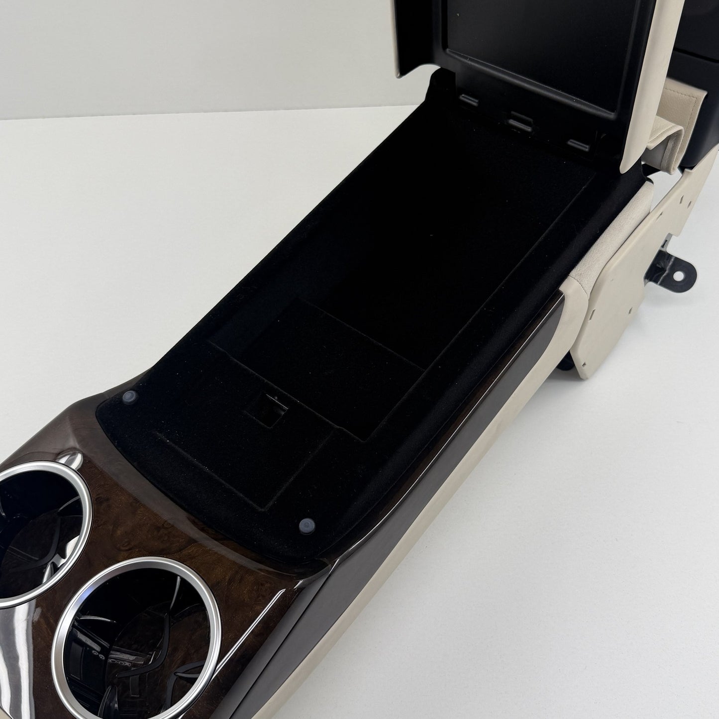 2014-2017 Mercedes S550 W222 Rear Upper Middle Seat Cup Holder Armrest Beige OEM