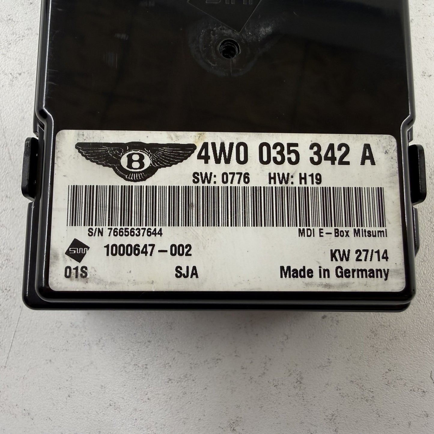 2014-2018 Bentley Flying Spur Multimedia Interface Box 4W0035342A OEM