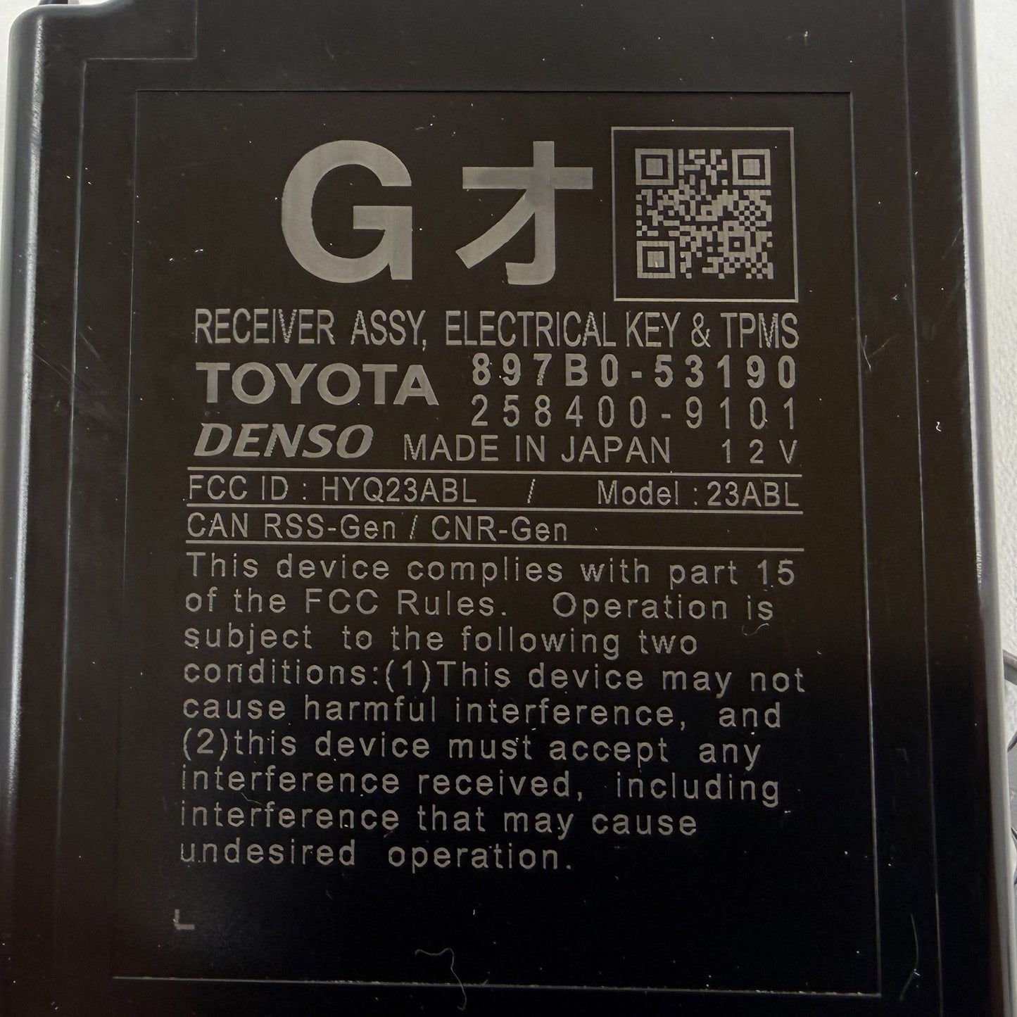 2021-2026 Lexus IS350 IS500 Keyless Entry TPMS Control Module 897B0-53190 OEM
