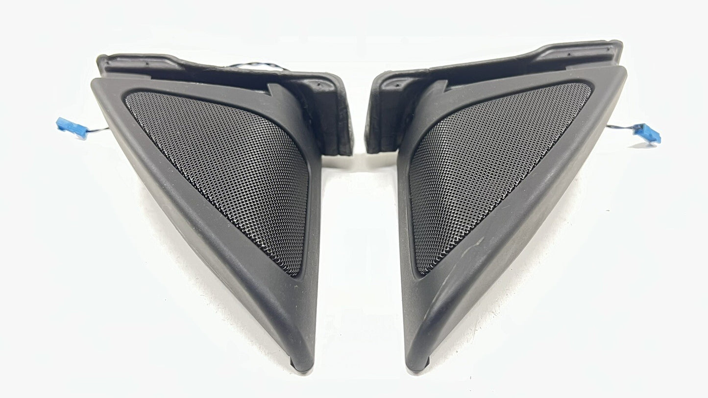 15-20 BMW M4 F82 F83 LEFT & RIGHT DOOR PANEL CORNER TWEETER SPEAKER PAIR OEM