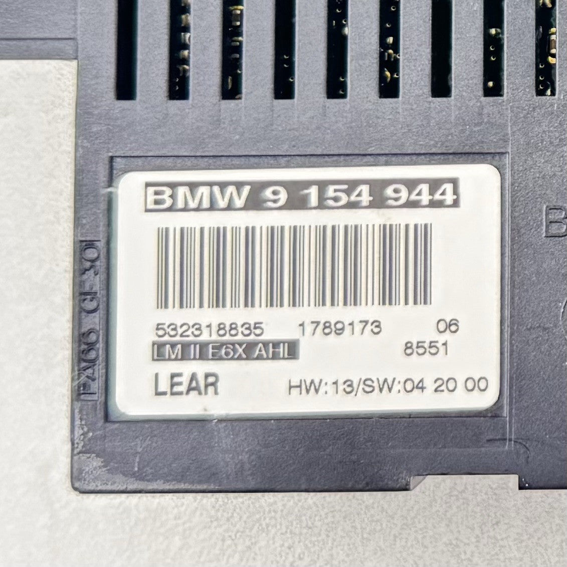 06-10 BMW M6 E63 E64 Headlight Head Light Lamp Control Module 9154944 OEM