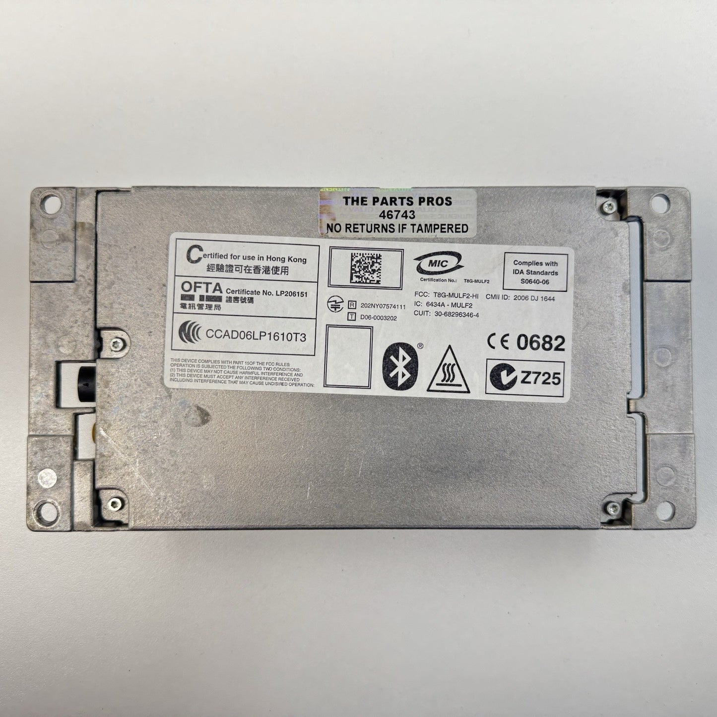06-10 BMW M6 E63 E64 Bluetooth Communication Interface Module 9178898 OEM