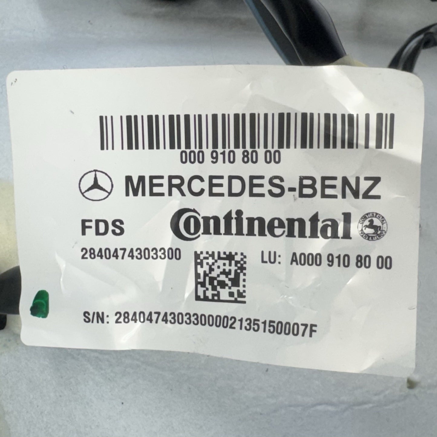10-16 Mercedes W212 E350 Passenger Right Front Upper Seat Cushion Black OEM