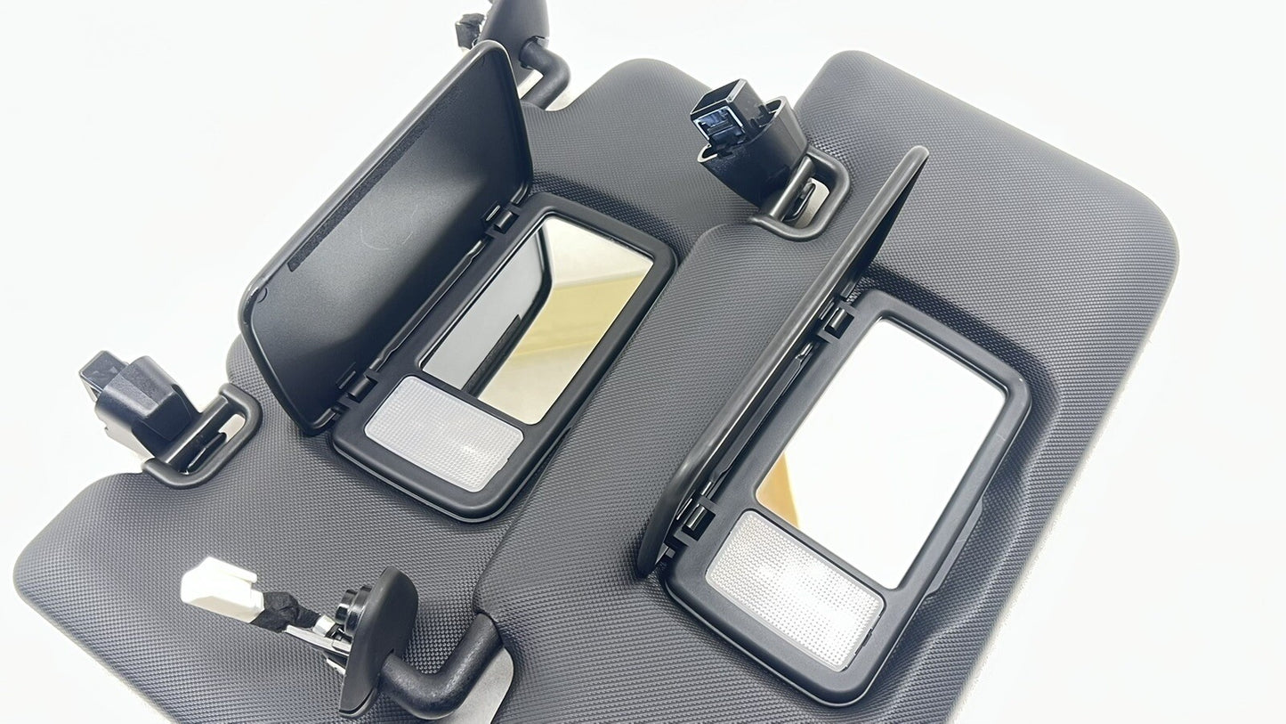 22-25 SUBARU WRX LEFT & RIGHT SUNVISOR SUN VISOR SHADE PAIR BLACK OEM