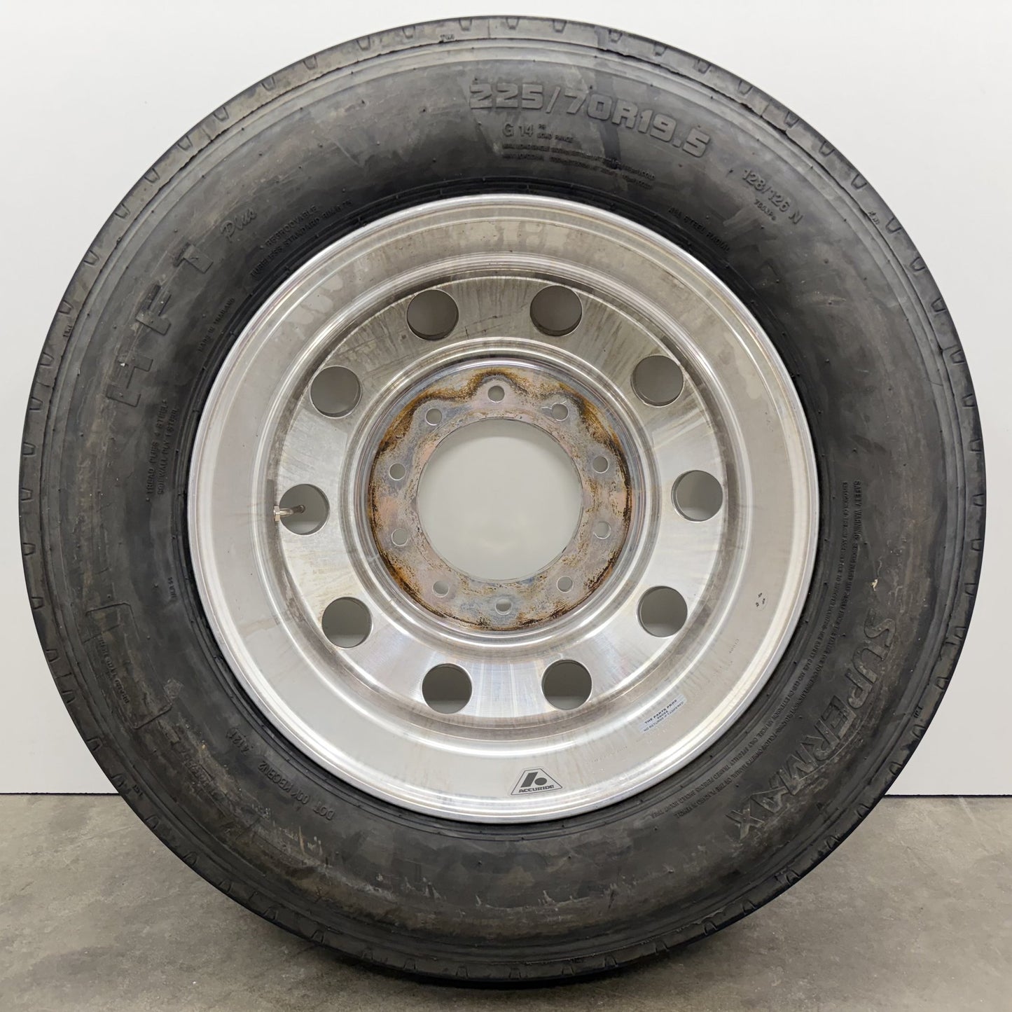2019-2026 Ram 4500 5500 Dually Wheels Set of 6 Rims & Tires Polished Alcoa Style