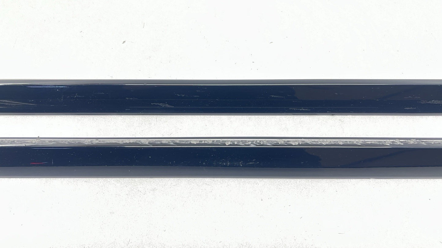 18-24 AUDI A4 S-LINE LEFT AND RIGHT SIDE SKIRT ROCKER PANEL EXTENSION PAIR OEM