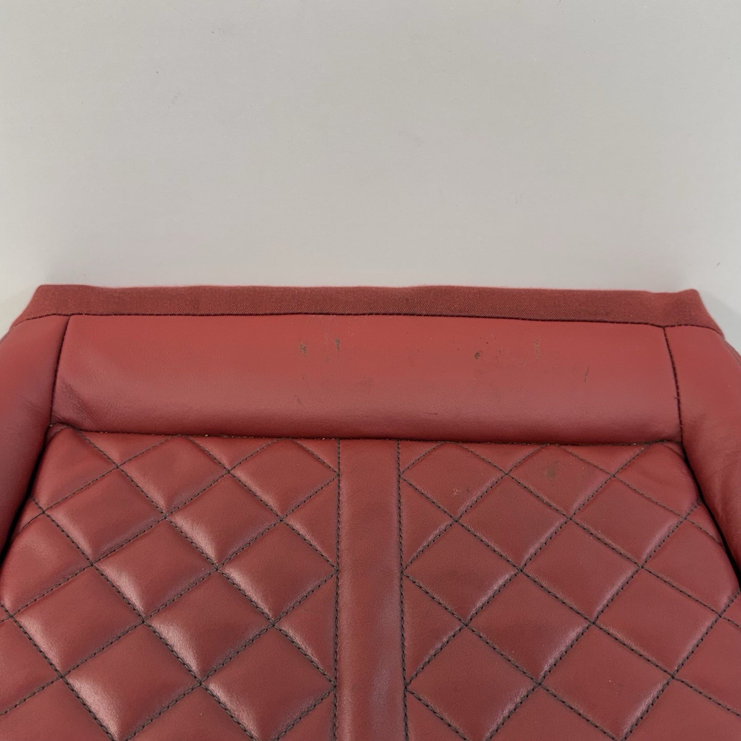 18-24 Audi S4 S5 Driver Left Front Sport Seat Lower Cushion Magma Red OEM