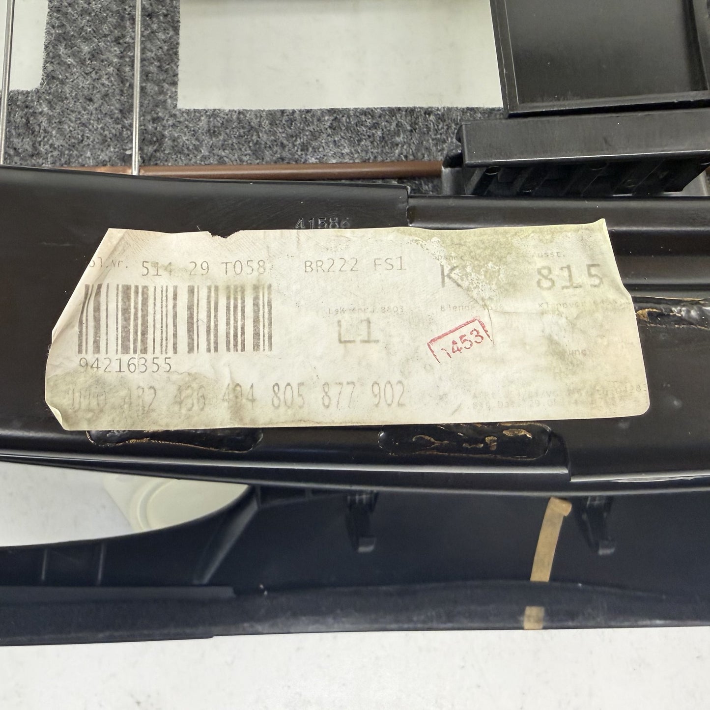 2014-2020 Mercedes-Benz S550 W222 Left Front Upper Seat Track Frame Rail OEM