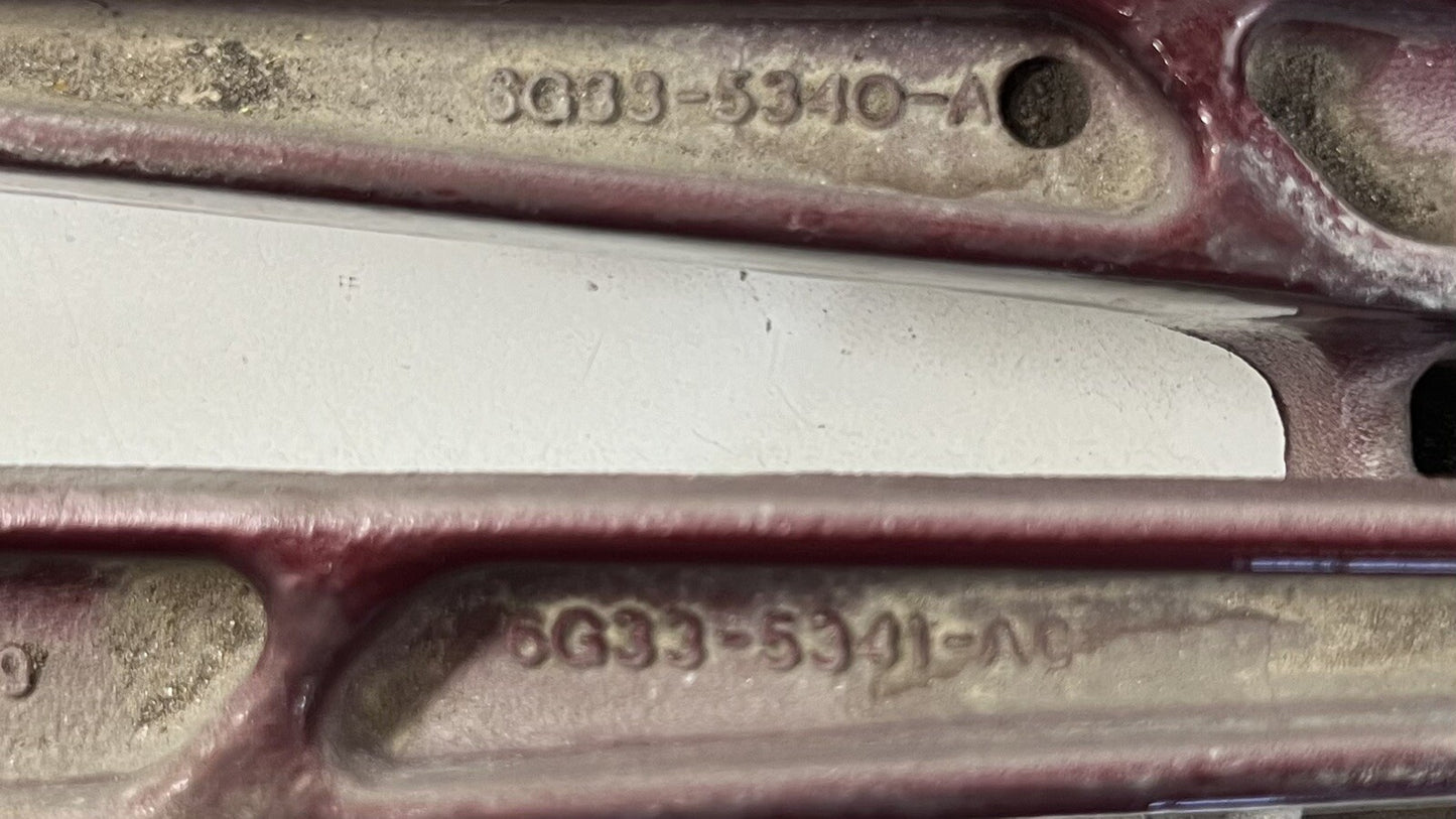 07-17 ASTON MARTIN VANTAGE FRONT HOOD HINGE MOUNT SUPPORT BRACKET PAIR OEM