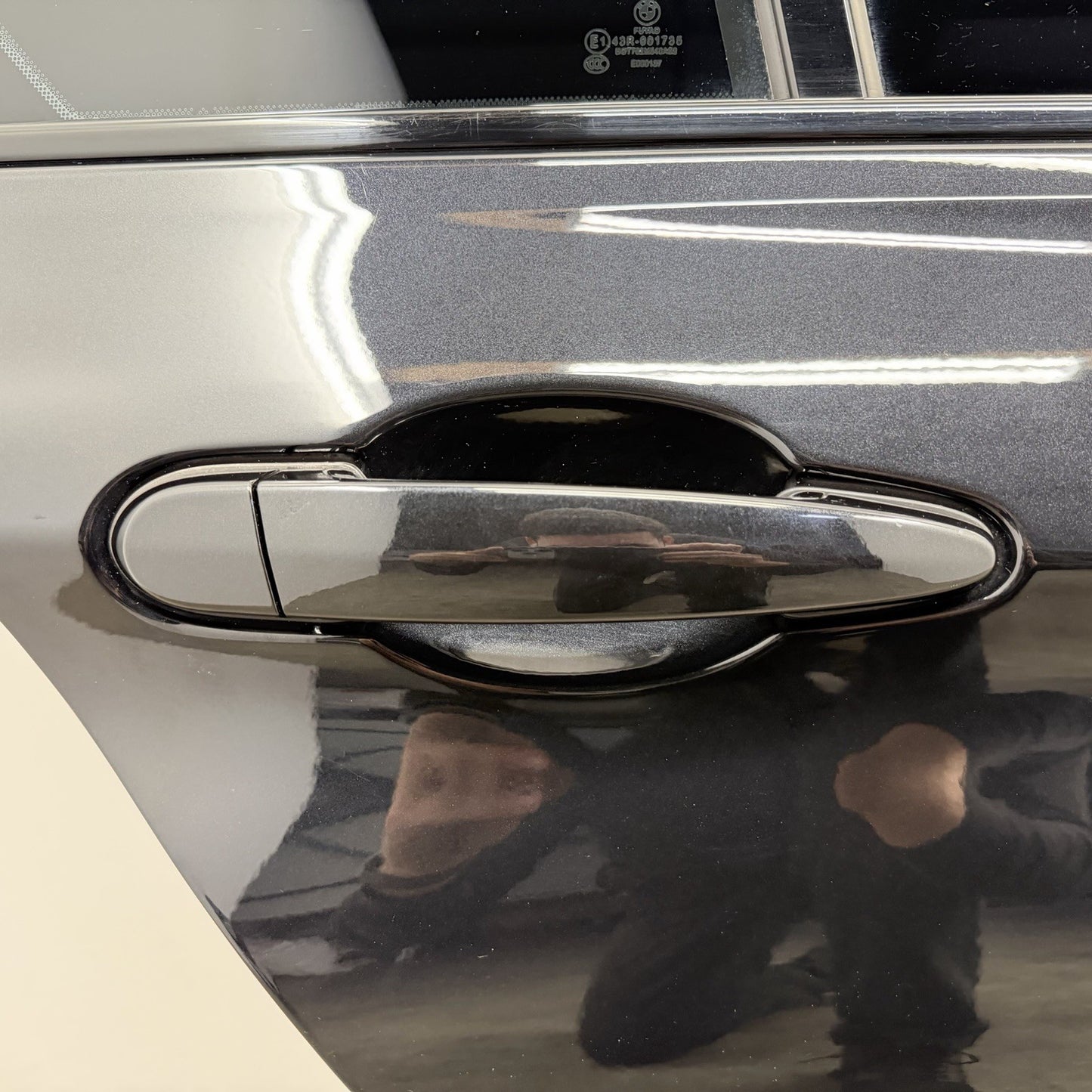 12-18 BMW F30 F80 M3 Sedan Right Rear Door Shell Complete With Glass Black OEM