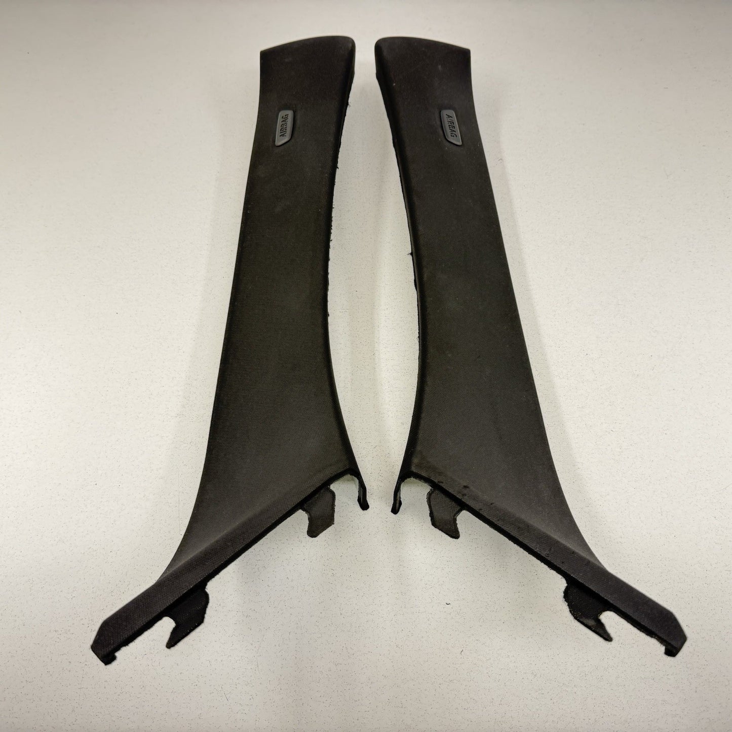 18-24 BMW G01 X3 A B Pillar Upper Interior Trim Set Left & Right Black OEM