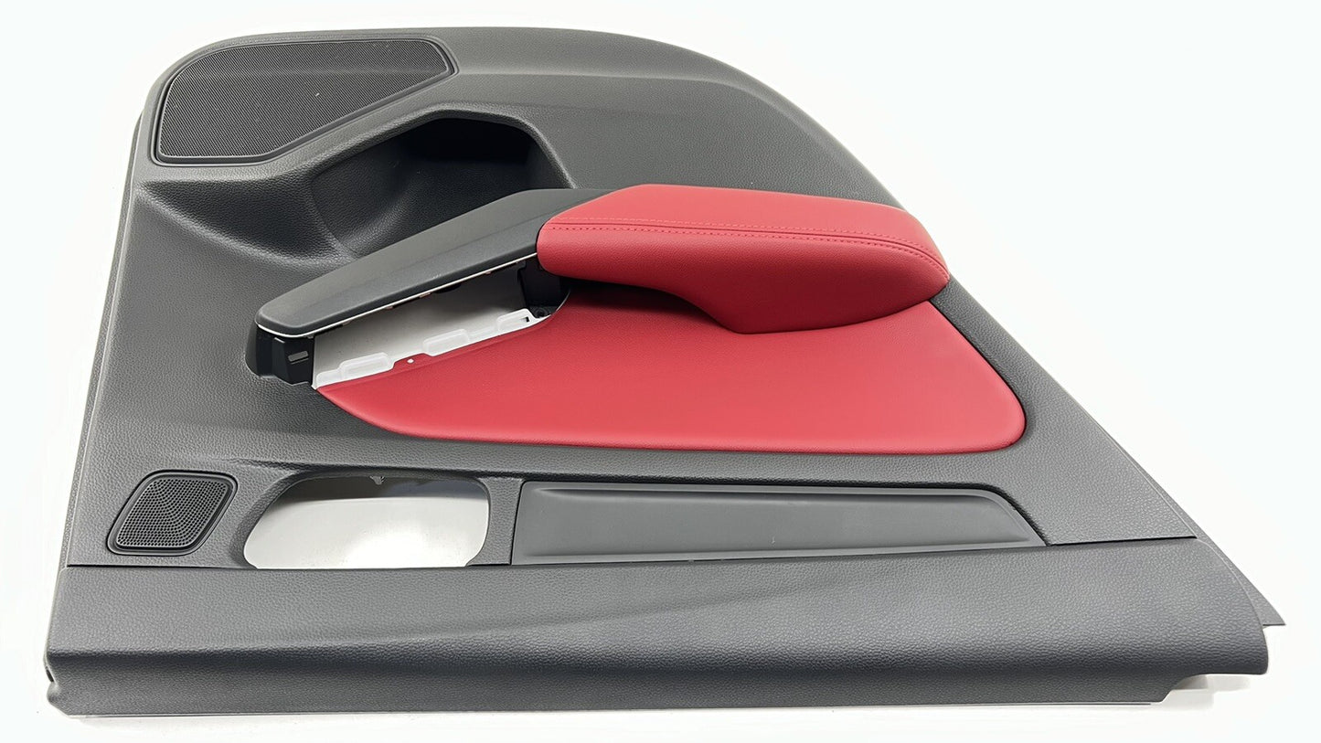 2024 ACURA INTEGRA TYPE S LEFT REAR DOOR PANEL COVER TRIM BLACK AND RED OEM