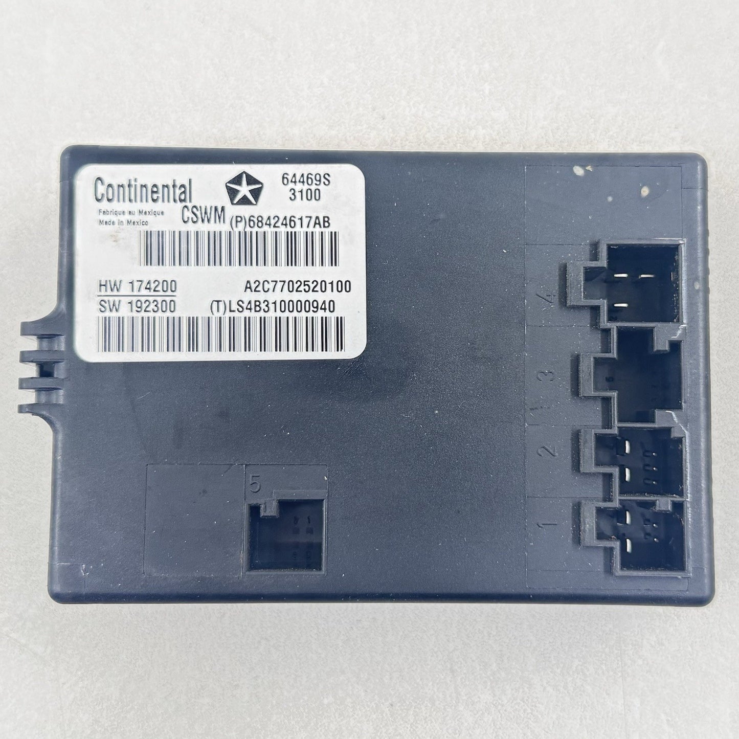 20-23 Dodge Challenger Right Front Heated Seat Control Module 68424617AB OEM