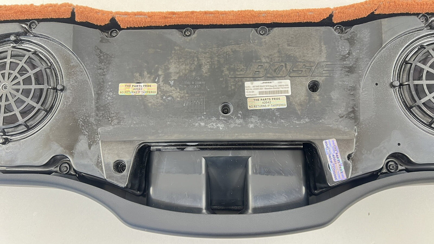 05-12 PORSCHE BOXSTER 987 REAR SUBWOOFER BASSBOX SPEAKER BOSE TERRACOTTA OEM