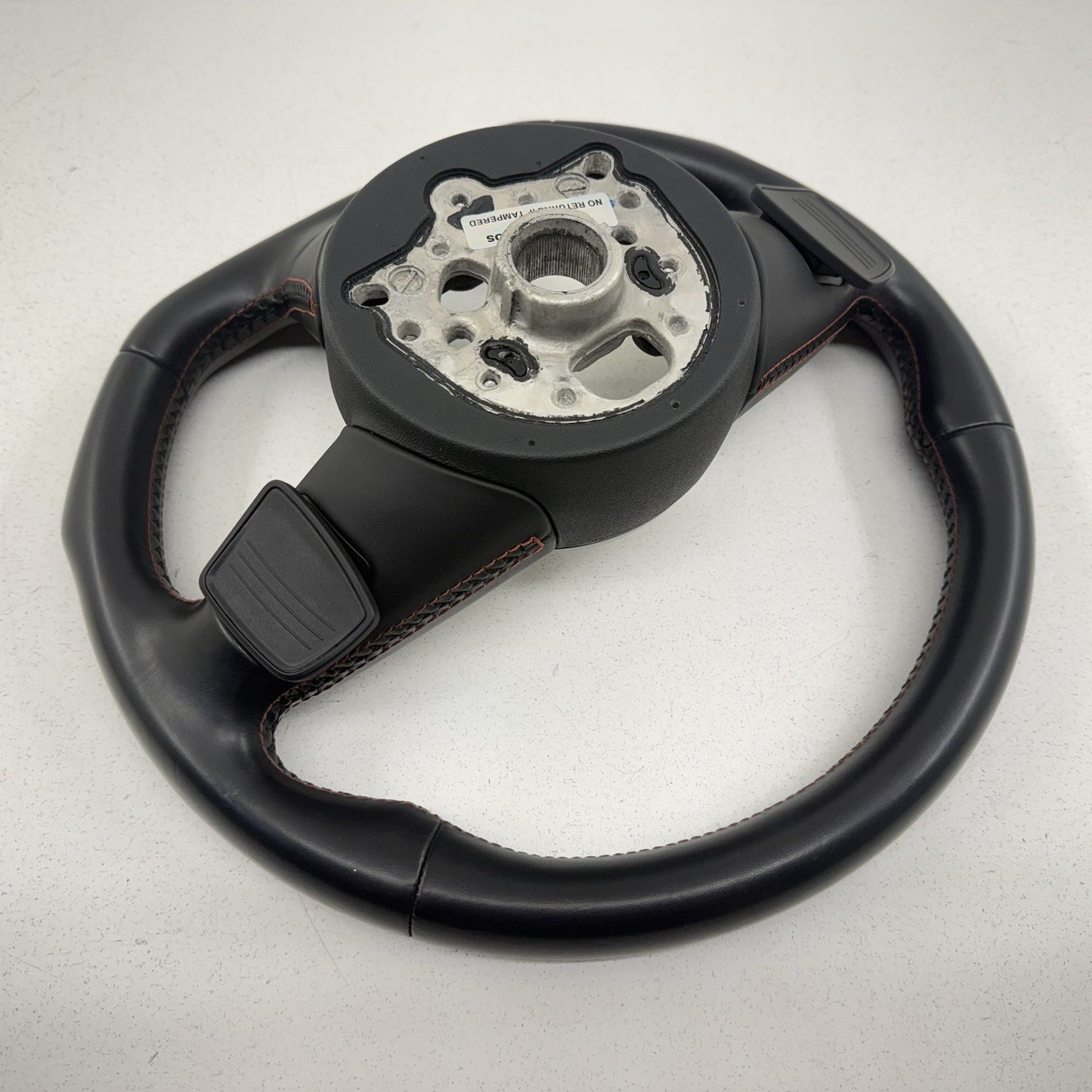 18-19 Audi A4 S4 A5 S5 Flat Bottom Steering Wheel W/ Paddle Shifters Black OEM