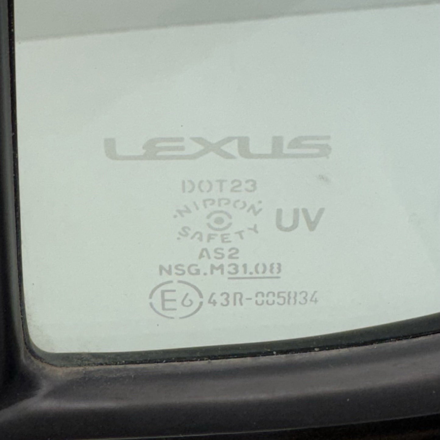 21-26 Lexus IS300 IS350 IS500 Driver Left Rear Door Corner Vent Window Glass OEM