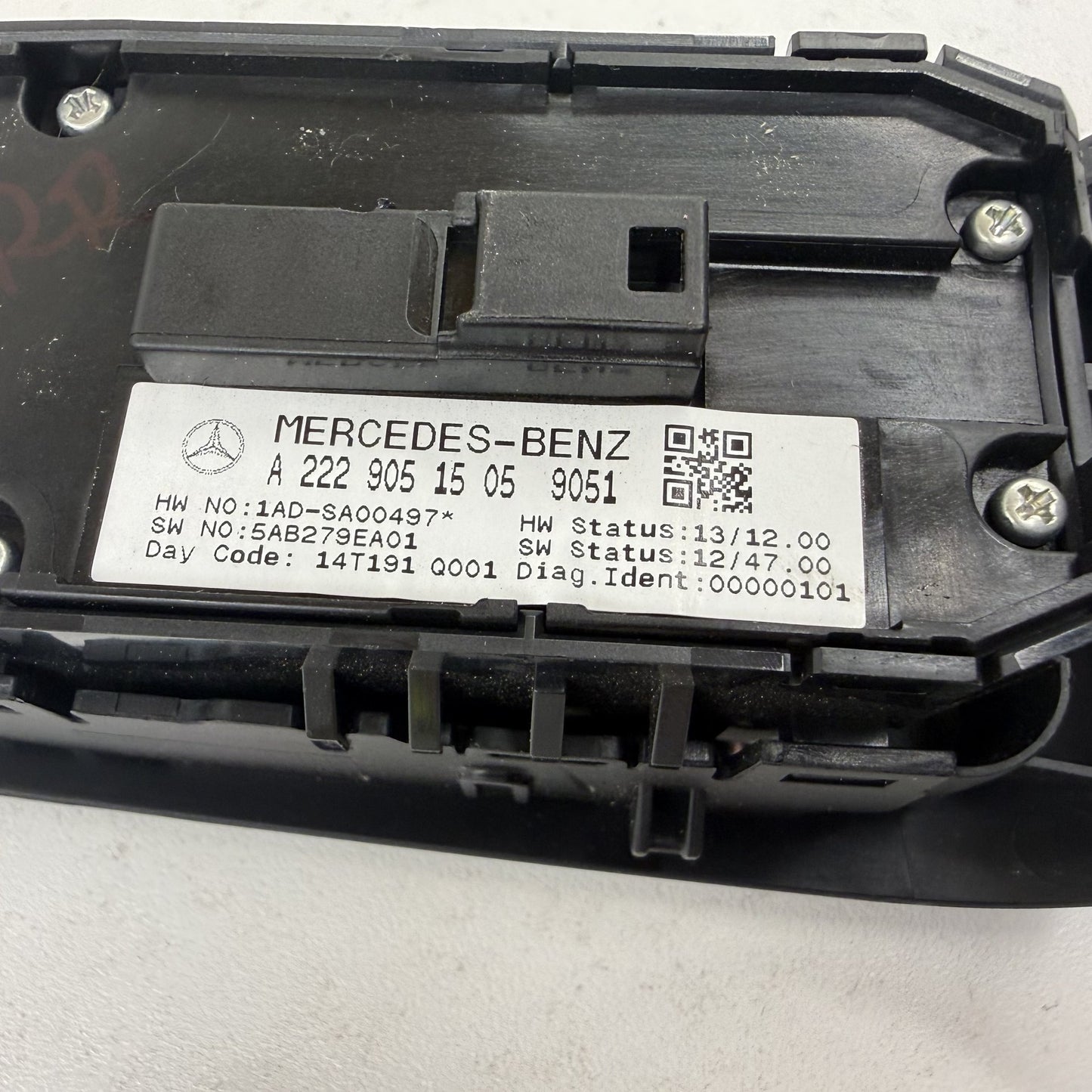 2014-2020 Mercedes-Benz S550 W222 Passenger Right Rear Door Window Switch OEM