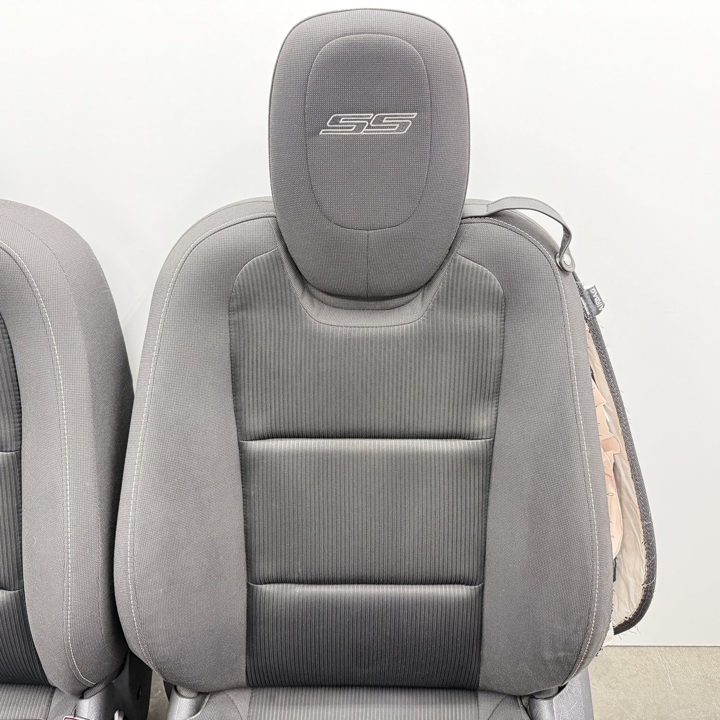 2010-2015 Chevrolet Camaro SS Coupe Black Cloth Seat Set Front &amp; Rear OEM *NOTE*