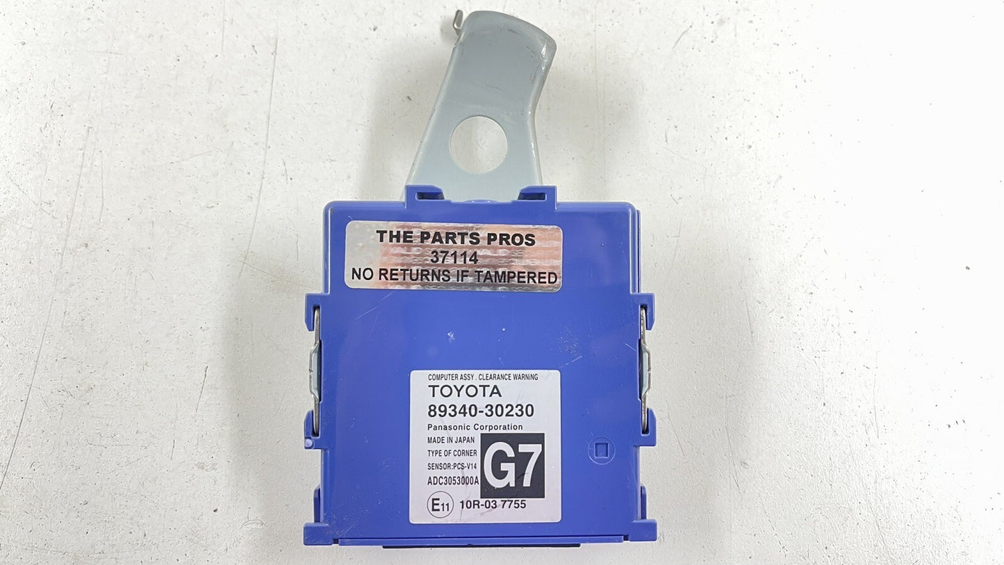 16-20 LEXUS GS F DRIVER CLEARANCE WARNING PARK ASSIST MODULE 89340-30230 OEM