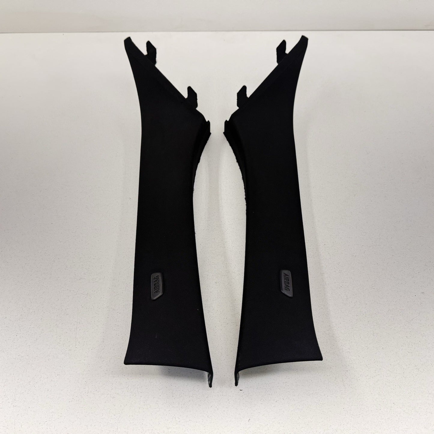 18-24 BMW G01 X3 A B Pillar Upper Interior Trim Set Left & Right Black OEM