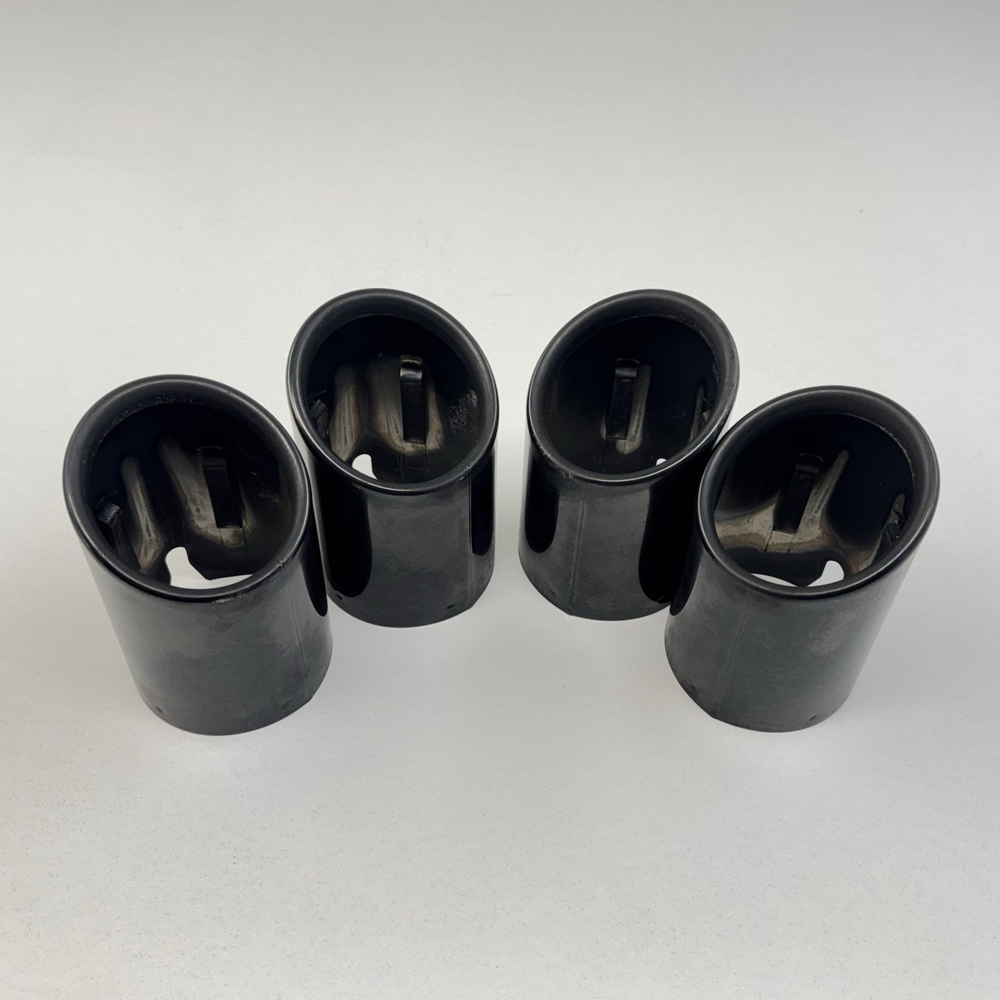 19-21 BMW M2 F87 Competition Rear Muffler Exhaust Tip Set Black 7853892 OEM