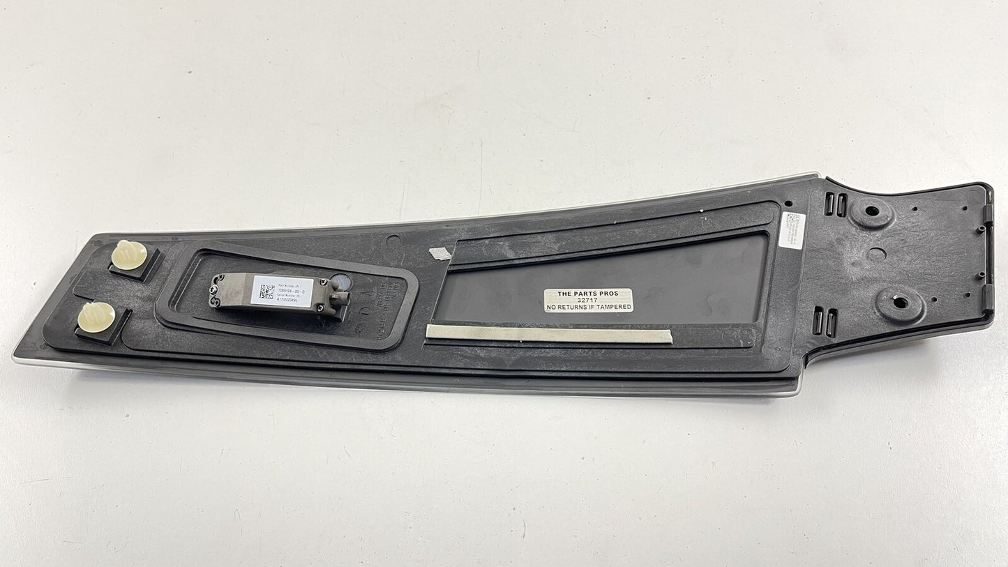 17-20 TESLA MODEL S DRIVER LEFT B PILLAR GLASS CAMERA TRIM 1092306-00-E OEM