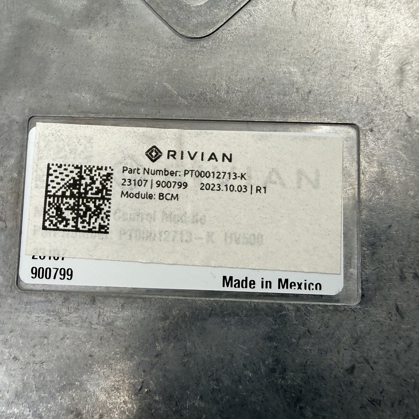 2022-2024 Rivian R1S R1T Body Control Module BCM PT00012713-K OEM