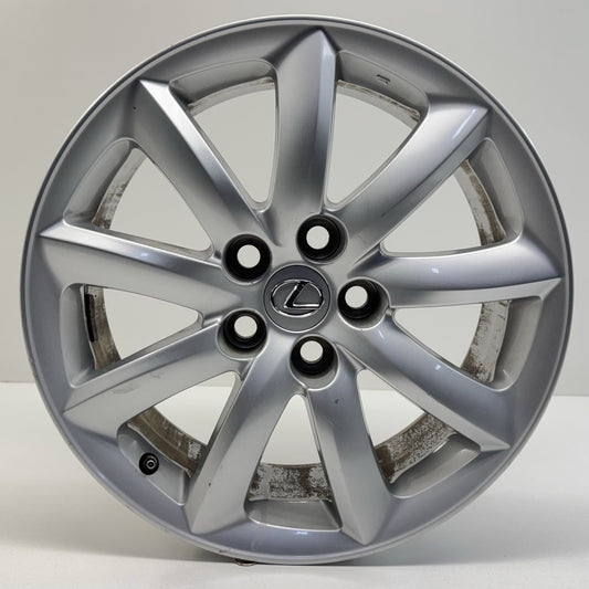 07-09 Lexus LS460 Wheel Rim 18x7.5 +32 Offset Silver 42611-50730 Factory OEM